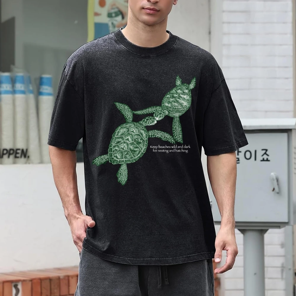 Женская джинсовая футболка с принтом Зеленая лягушка