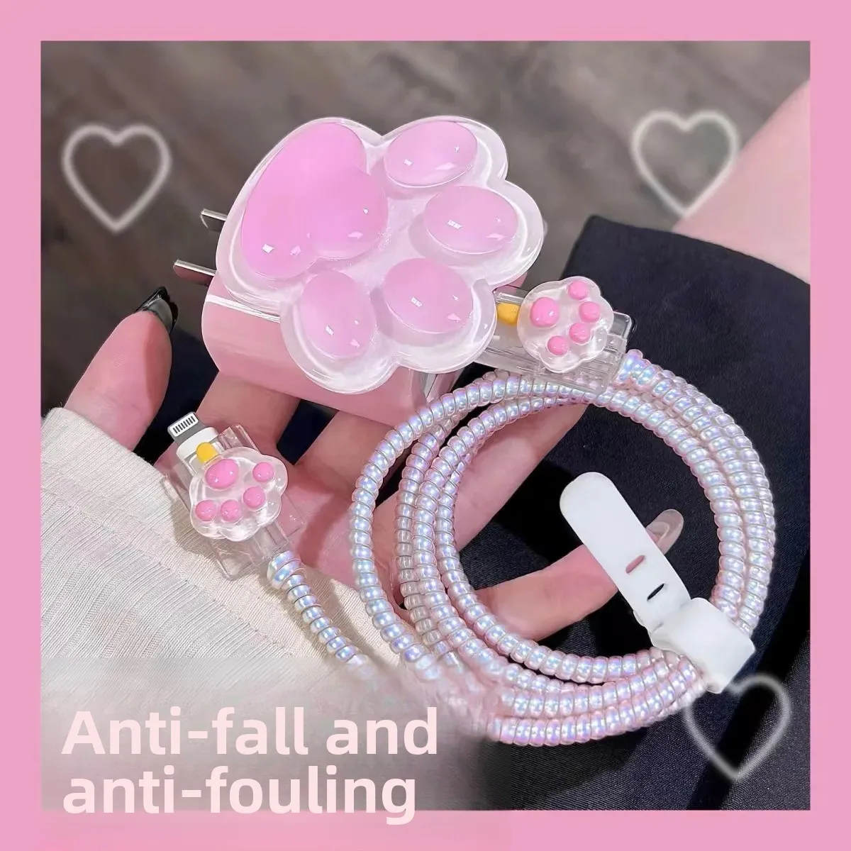 Для Apple 20 Вт зарядное устройство милый котенок дизайн коготь мягкий чехол из ТПУ