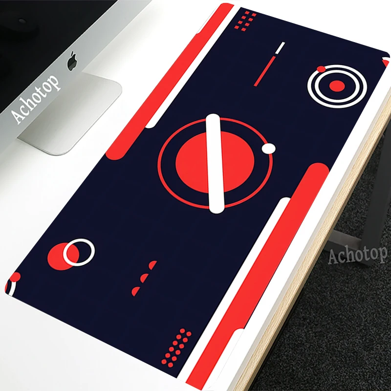 Большой коврик для мыши с геометрическим рисунком, игровой компьютерный коврик для мыши с закругленными краями, офисный резиновый дизайнерский Настольный коврик XXL 500x1000 мм