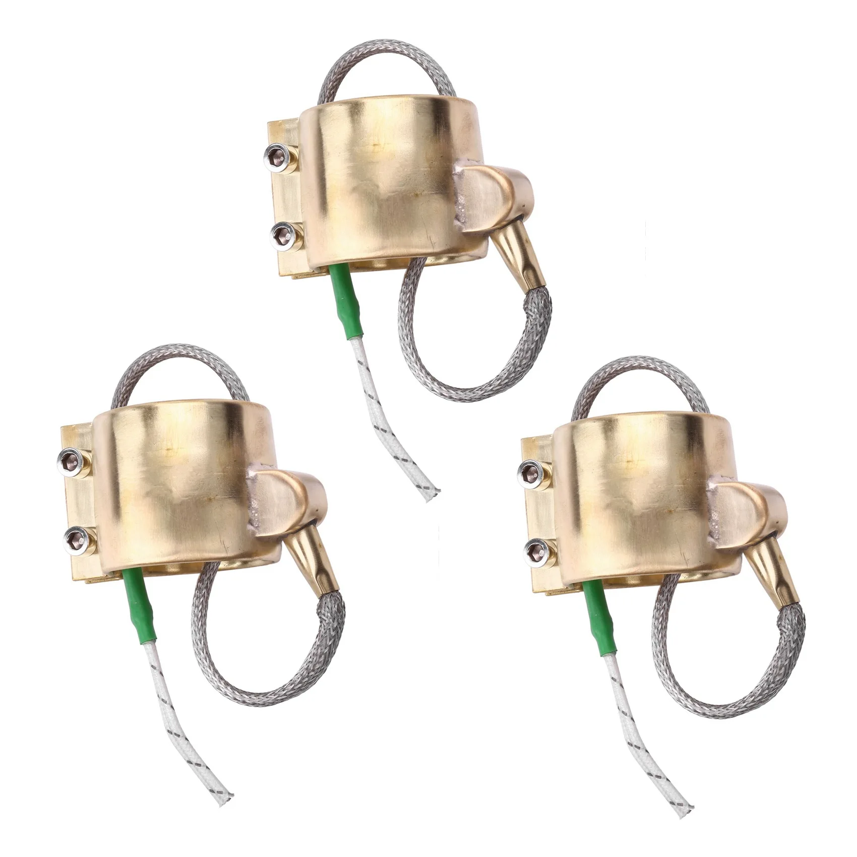 

3Pcs 40X40mm 220V 220W Electric Brass Band Heater Copper Heating Ring