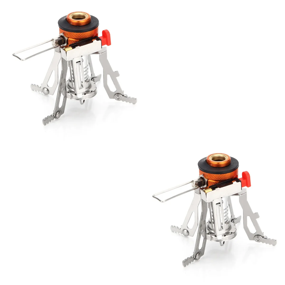 

2pcs Lightweight Portable Outdoor Backpacking Camping Stoves with Piezo Ignition