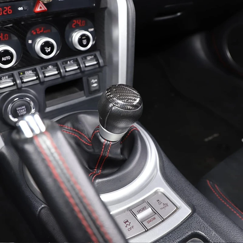 Накладка на головку переключения передач из углеродного волокна для Toyota 86 Subaru BRZ