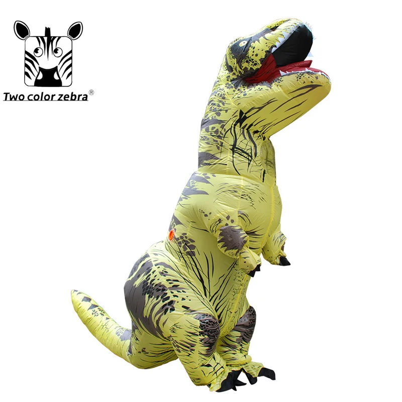 Dinosaur Inflatable Costume Party Costumes Fancy Mascot Anime Halloween Costume For Adult Kids Dino Cartoon Cosplay T-REX images - 6