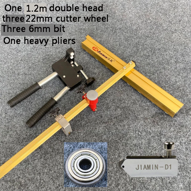 

120/90/60 см двухсторонний нож для стеклянной плитки режущий инструмент Открыватель для стеклянной плитки инструмент для резки керамической плитки с плоскогубцами
