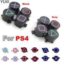 yuxi 1set repair part replacement for ps3 ps4 gamepad controller circle square triangle abxy x button