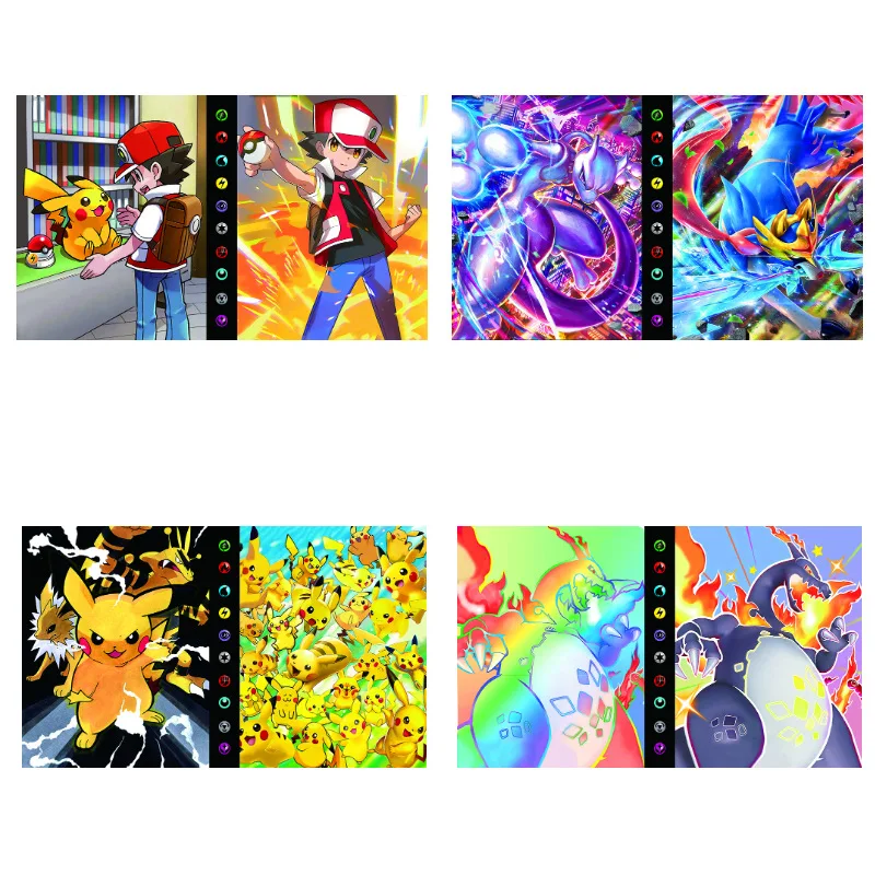 

Pokemon 240Pcs Holder Album Game Card Collections Book Card VMAX GX MEGA Cartoon Storage Folder Children Toys Birthday Gifts