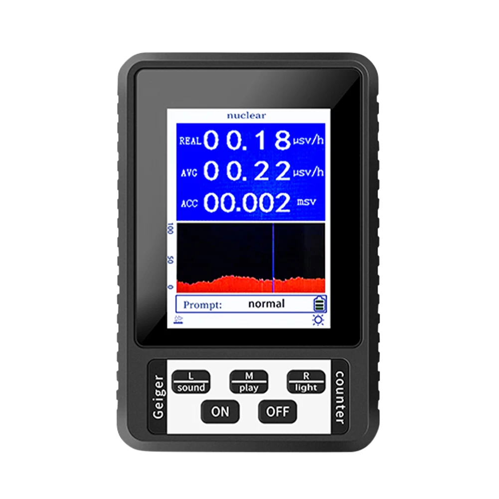 

Portable Nuclear Radiation Detector Personal Counter Dosimeter Beta Gamma X-rays Detecting Tool With Color Display Screen