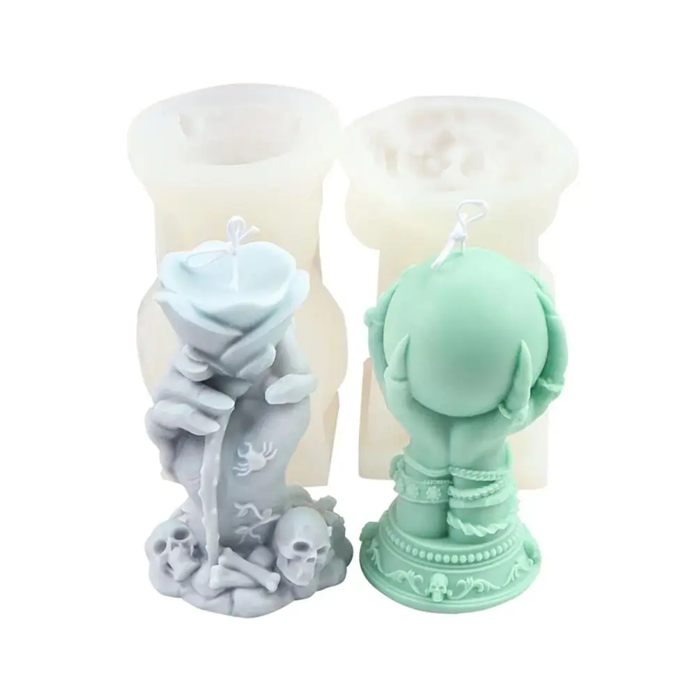 

Ghost Hand Rose Candle Mould Ghost Claw Magic Ball DIY Aromatherapy Candle Making Silicone Mold Plaster Mold Epoxy Resin Mold