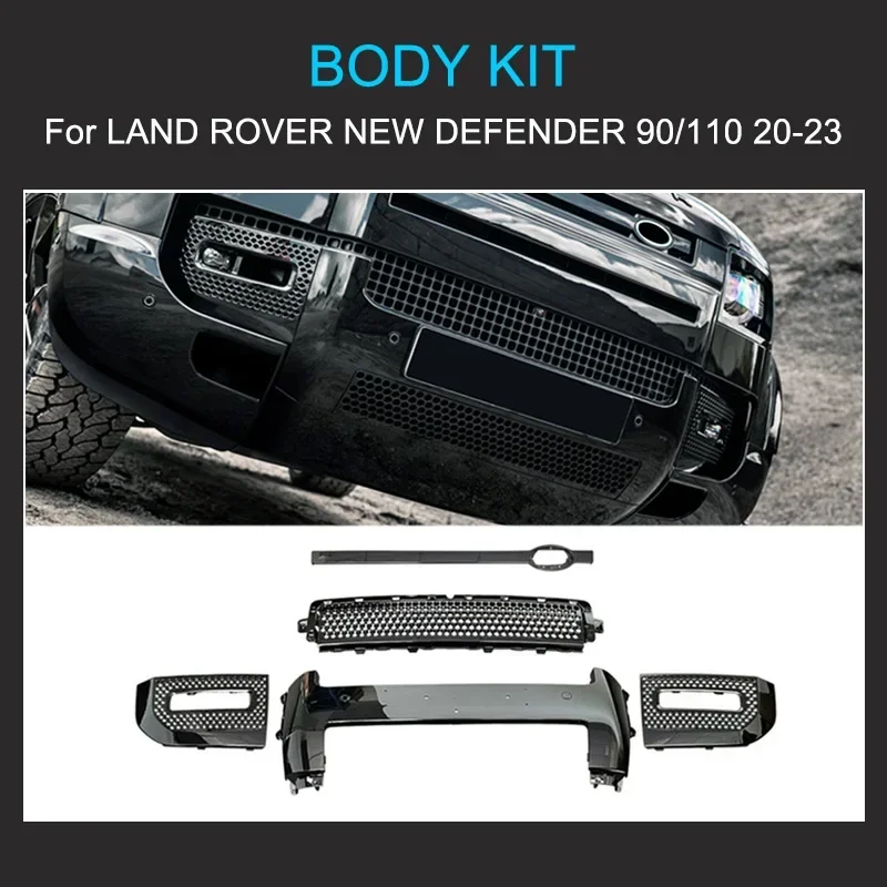 Bumpers for Land Rover Defender 110 Car Accessories 2020-2024 90 Body Kits Black Knight Kit Gloss