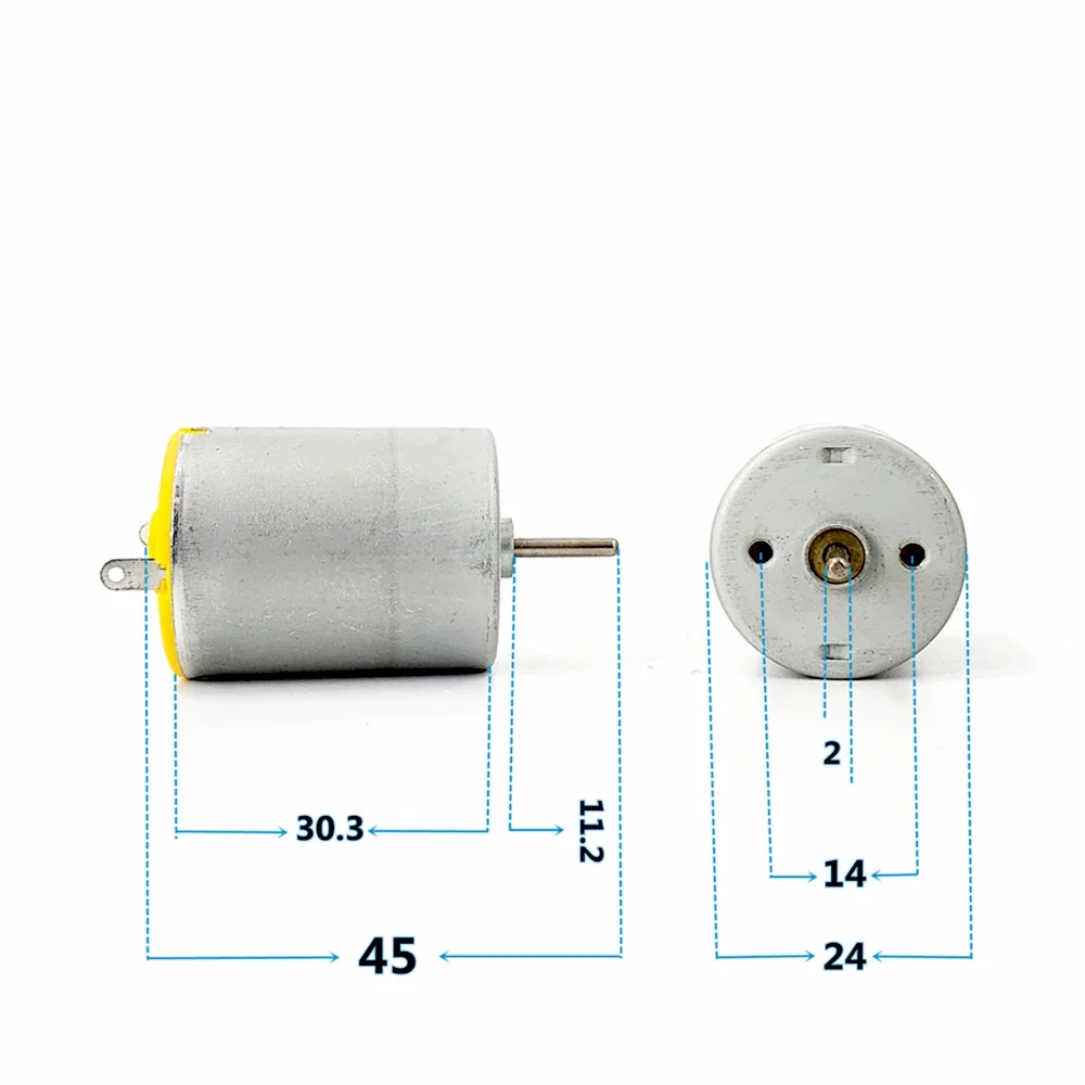 Мини 280 высокоскоростной электродвигатель постоянного тока 3 В-12 В 3800 об/мин-15600