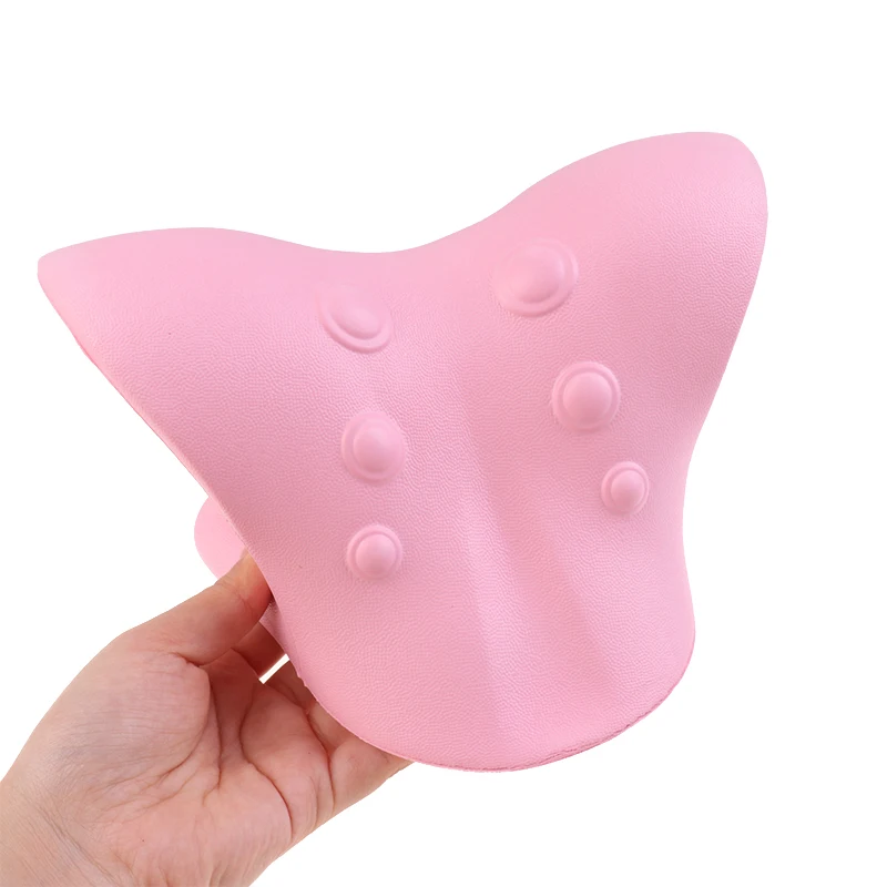 

1PC Neck Shoulder Stretcher Relaxer Cervical Chiropractic Traction Device Pillow for Pain Relief Cervical Spine Alignment Gift