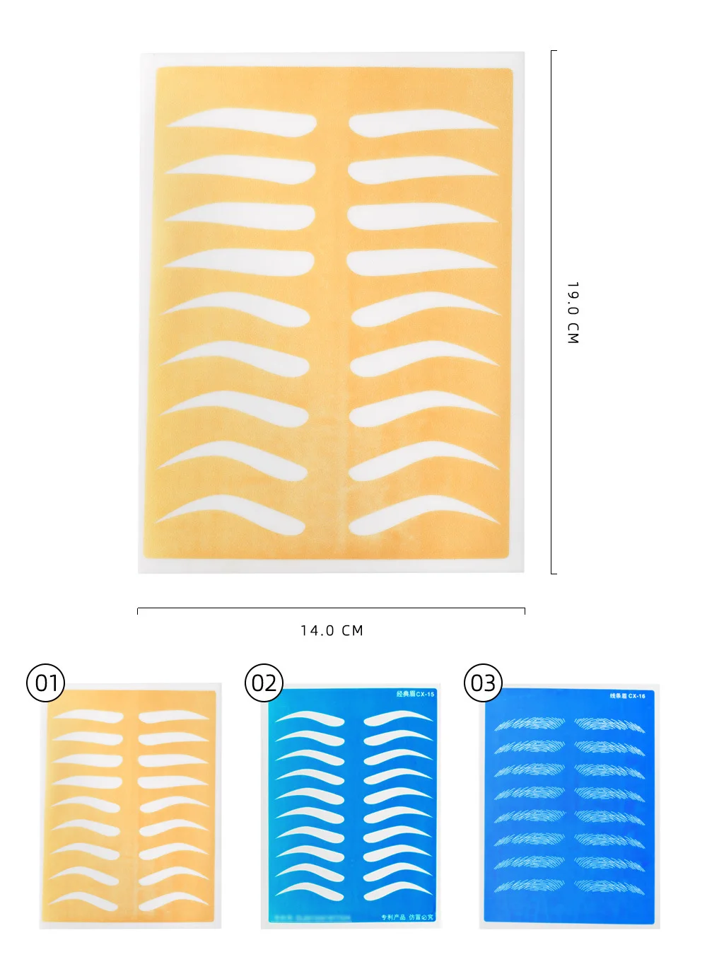 

10pcs Tattoo Practice Skin Double Permanent Makeup Eyebrows Tattoo Beginner Skin Practice Microblading Tattoo Supplies Tool