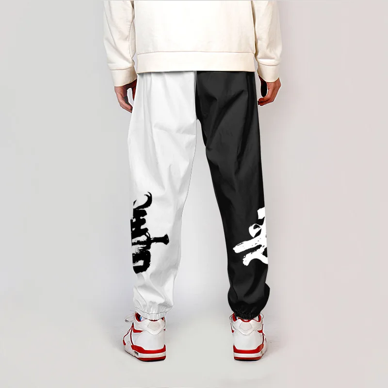 

3D Printed Good and evil Sweatpants Black and White Women Men Fitness Joggers Spring High Street Trousers Casual Pants Sweatpant