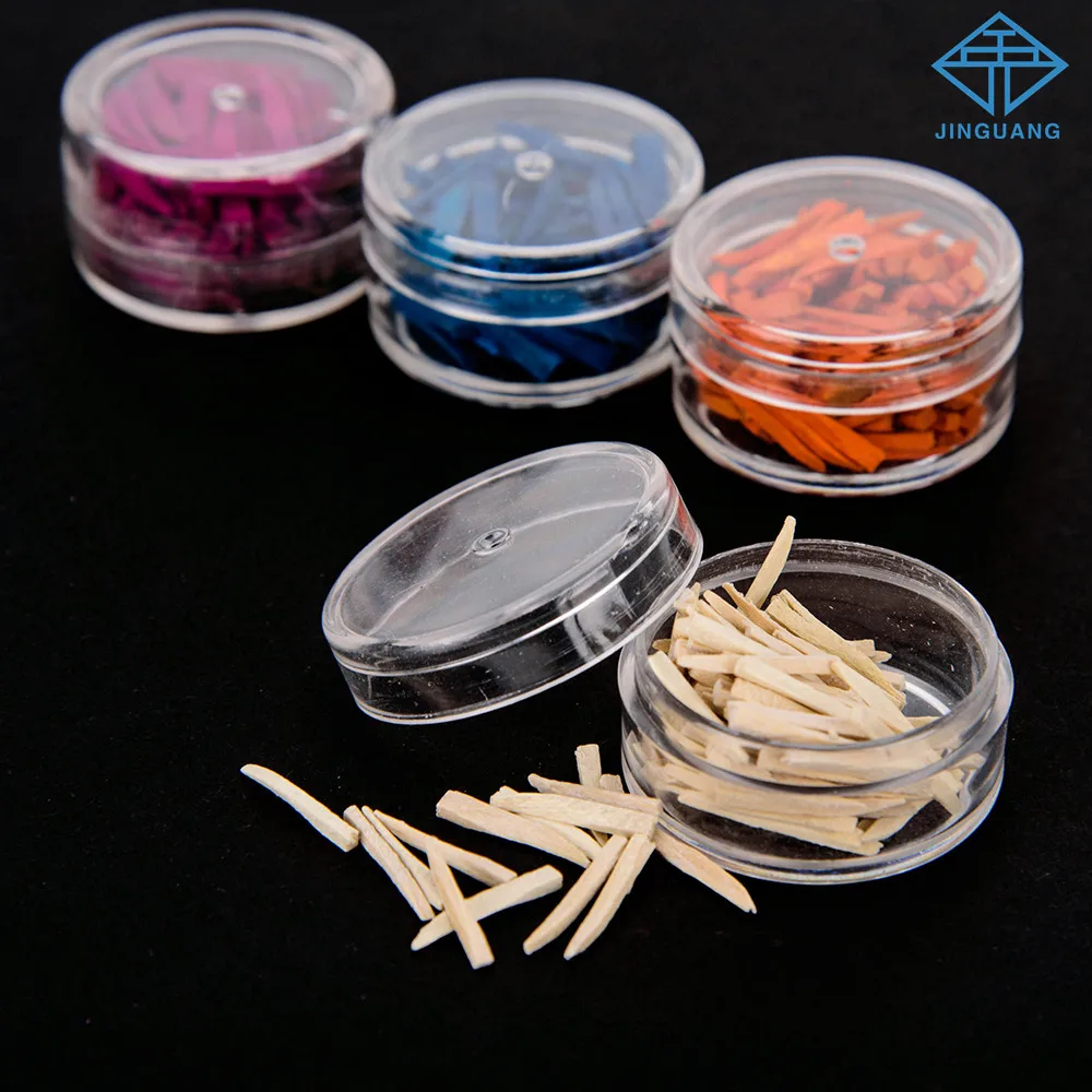 

500pcs/5box Dental Disposable Wooden Teeth Fixing Wedge Tooth Separator Materials Interdental Composite Contoured Wood Wedge