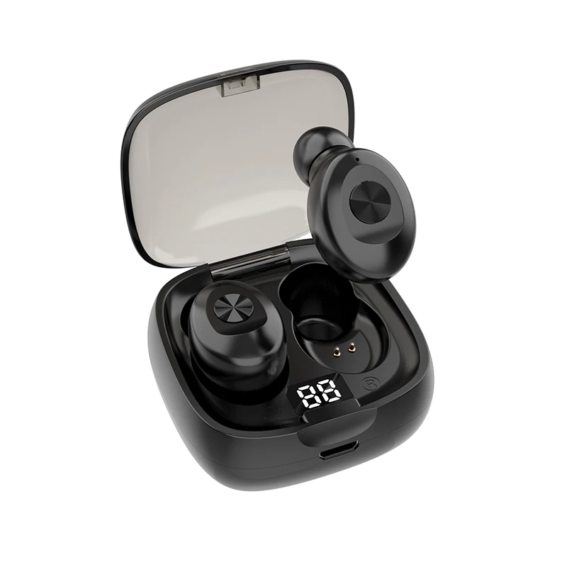 

TWS Wireless Headphones True Bluetooth 5.0 Earbuds IPX5 Waterproof Sports Earpiece 3D Stereo Sound Earphones with Charging Box