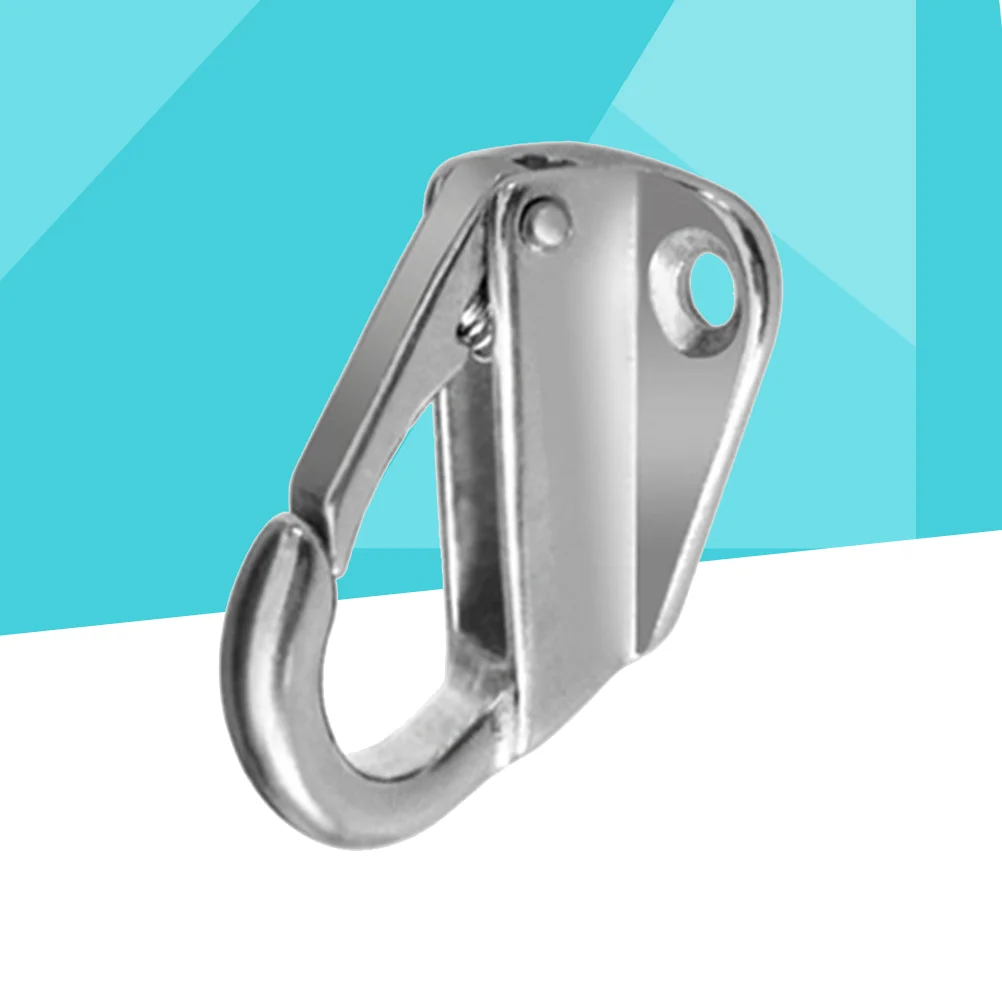 

Hook Hooks Marine Spring Boat Stainless Bow Carabiner Steel Clip Anchor Rope Clips Pannier Eye Holders Snap Telescoping Docking