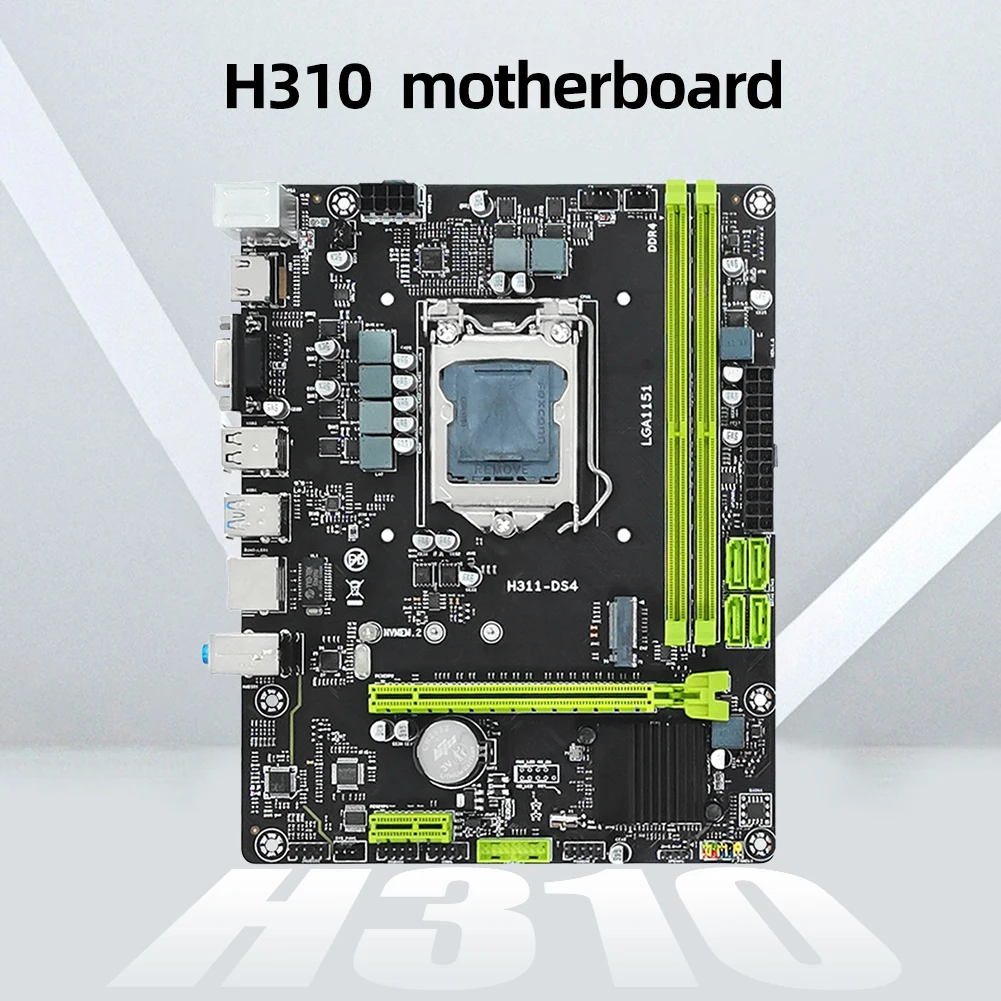 

H310 комплект материнской платы двухканальный LGA1151 игровой ПК материнская плата DDR4 ОЗУ компьютерная материнская плата 64 Гб памяти SATA3.0 NVME M.2 3200 МГц