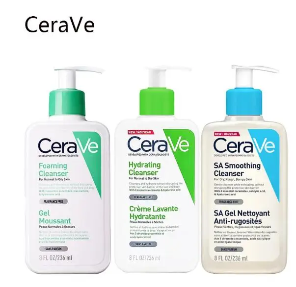 236ml Cerave Salicylic Acid/gel/Non-foaming Facial Cleanser Oil Control Moisturizing Anti-aging Acne Facial Cleanser