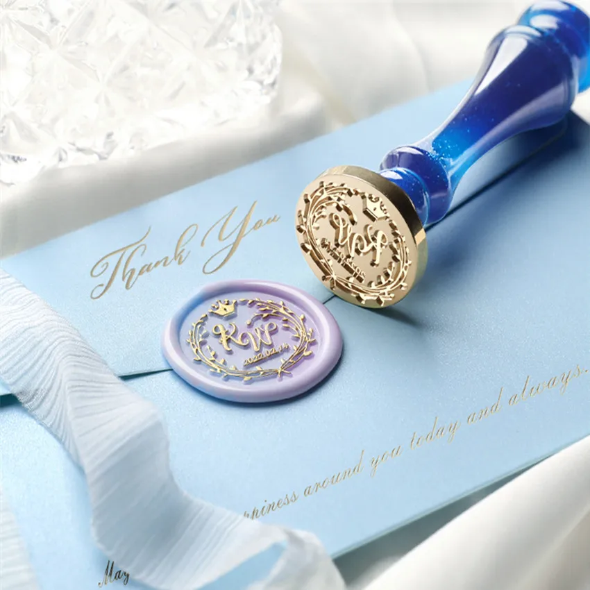 Печать для приглашения на заказ с логотипом свадебный подарок день рождения воск