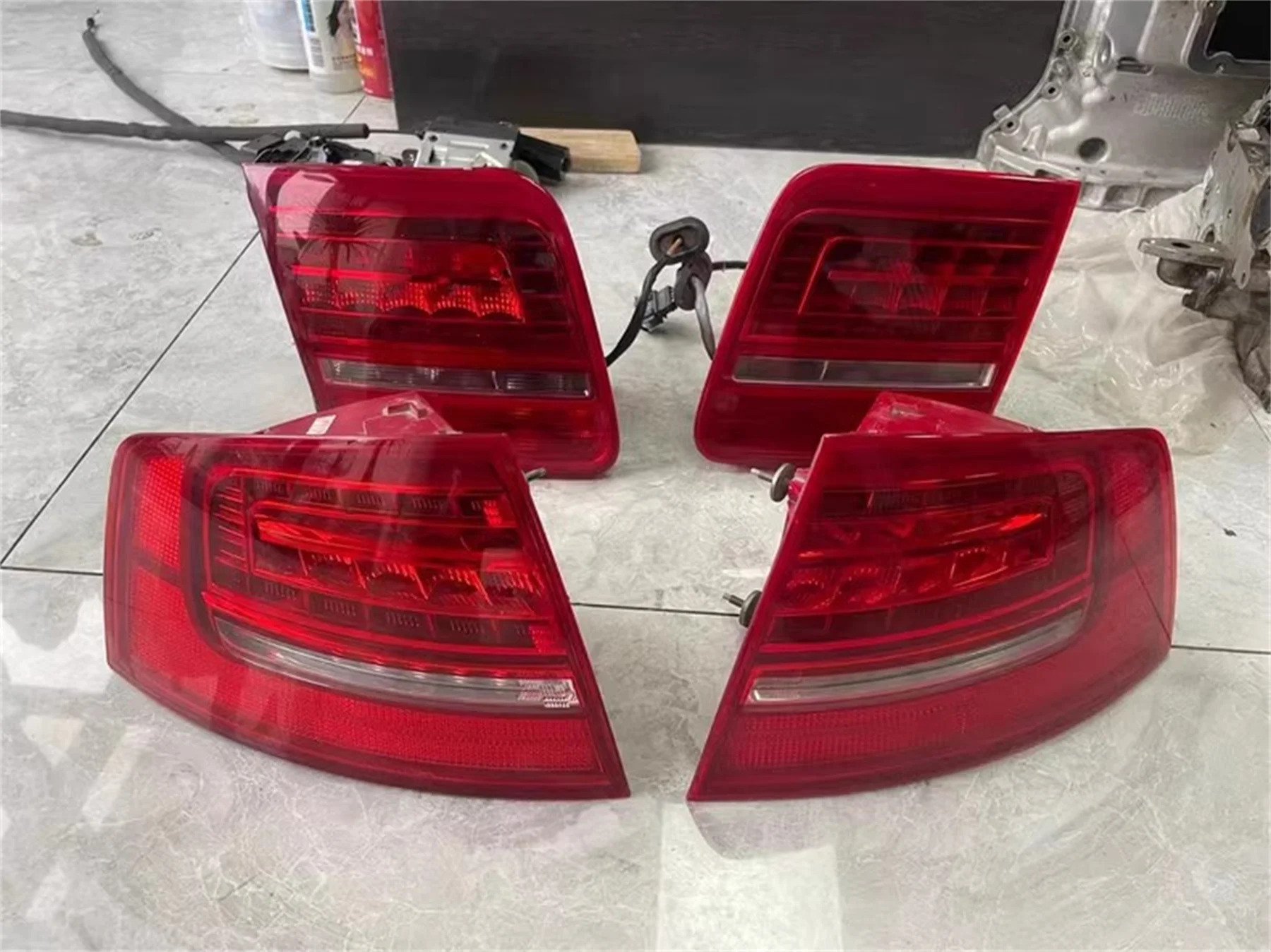 

4 шт. задний фонарь автомобиля для Audi A8 D3 05-10 стоп-сигнал указатель поворота фонарь заднего хода