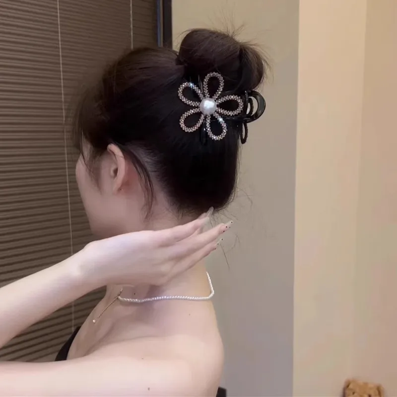 Новинка искусственный жемчуг полый цветок заколка для волос женщин и девушек