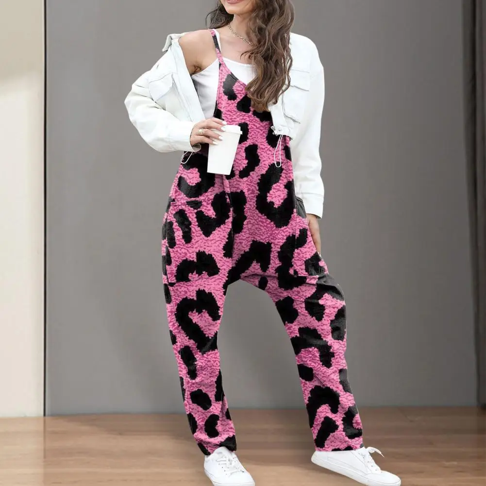 

Женский винтажный комбинезон с цифровым принтом