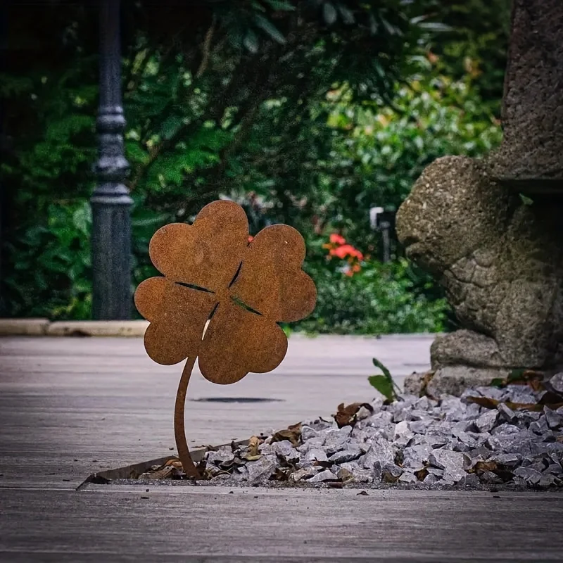 Высококачественный Садовый Кол Легко Вставляемый Ржавый Орнамент Для Садового