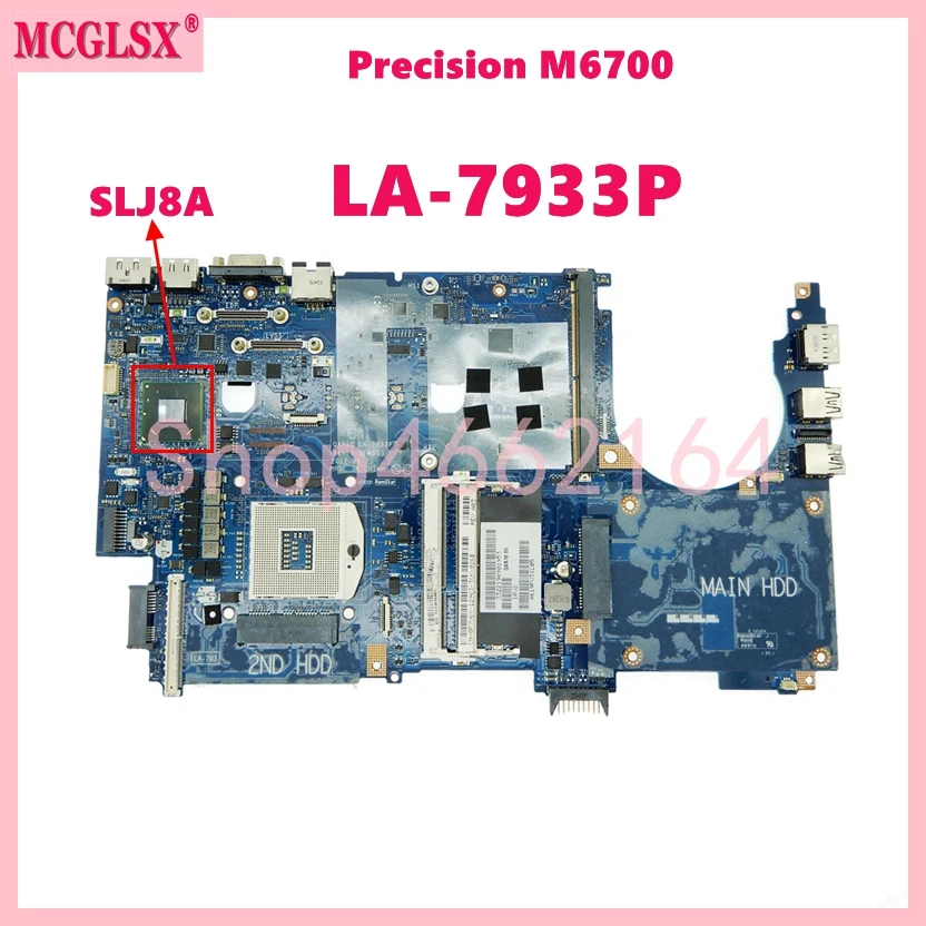 LA-7933P SLJ8A DDR3 Материнская плата для ноутбука Dell Precision M6700 материнская плата для ноутбука CN 0DKT5Y 0P7V6Y 100% протестирована ОК