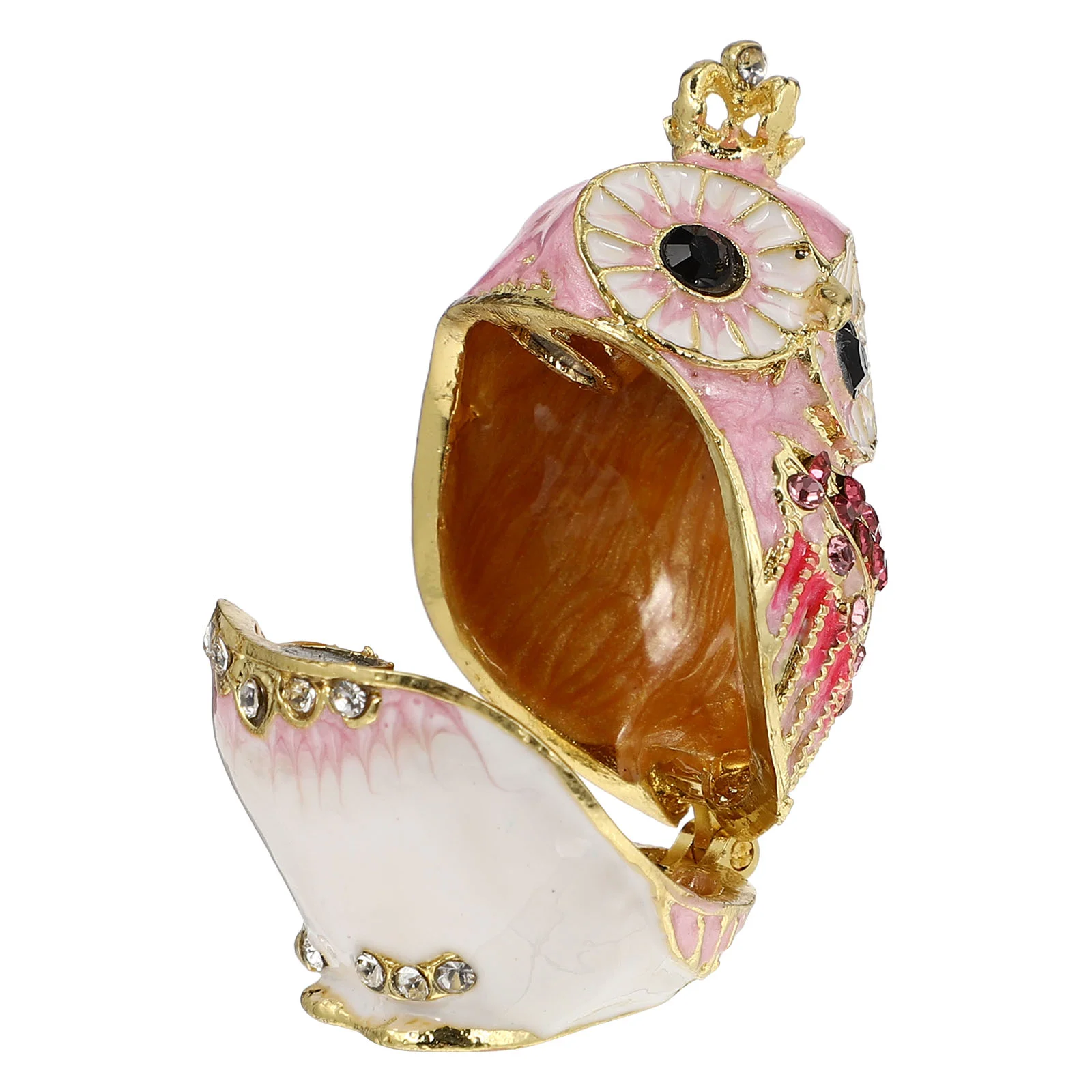 

Ring Storage Box House Decorations Home Organizer Owl Trinket Case Treasure Tin Alloy Mother