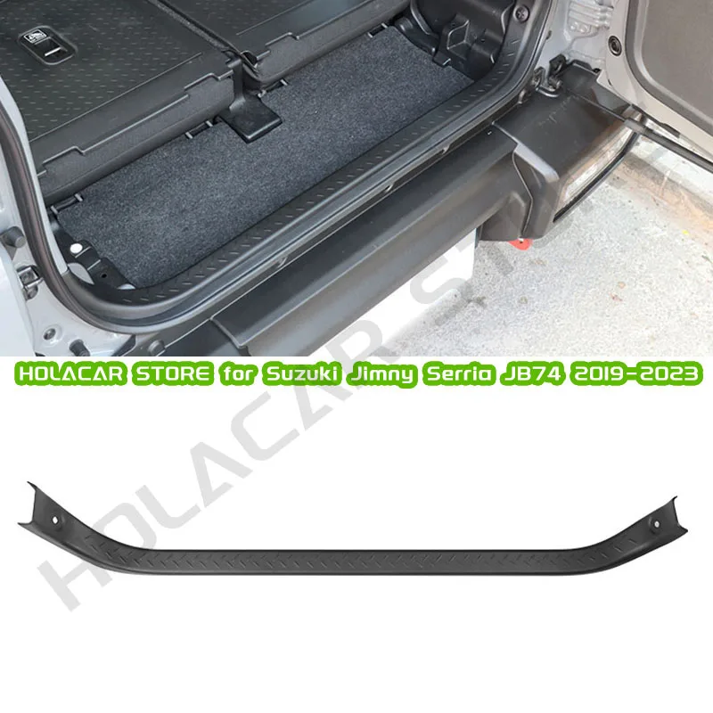 

Защитная накладка на заднюю дверь автомобиля из АБС, накладка на заднюю дверь, отделка багажника для Suzuki Jimny JB74 JB64 2019 2020 2021 2022 Gen 4, аксессуары