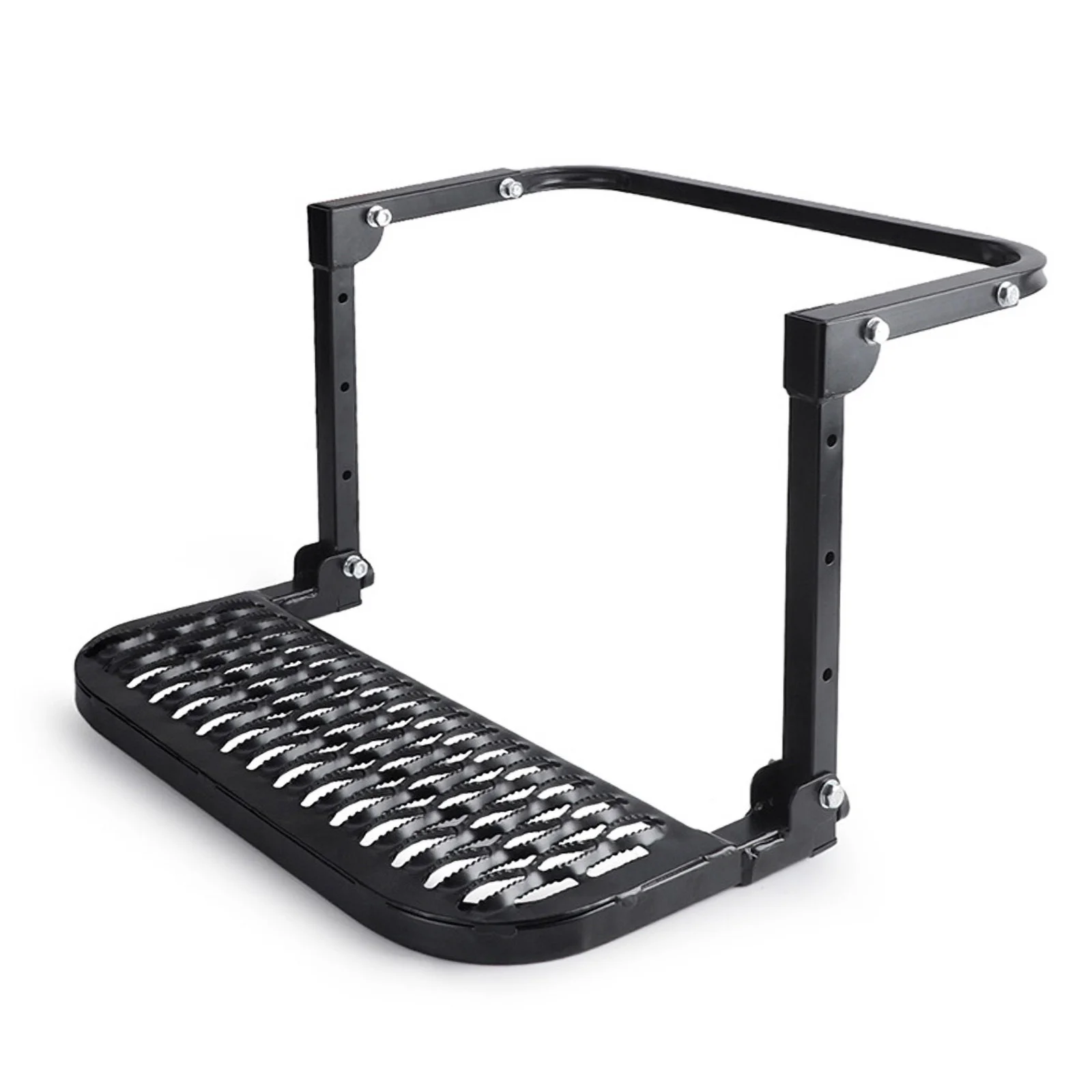 

Автомобильная портативная складная лестница с креплением на шину, лестница для тяжелых условий эксплуатации для кемпера, грузовика, внедорожника, RV MPV, универсальные регулируемые колесные ступени