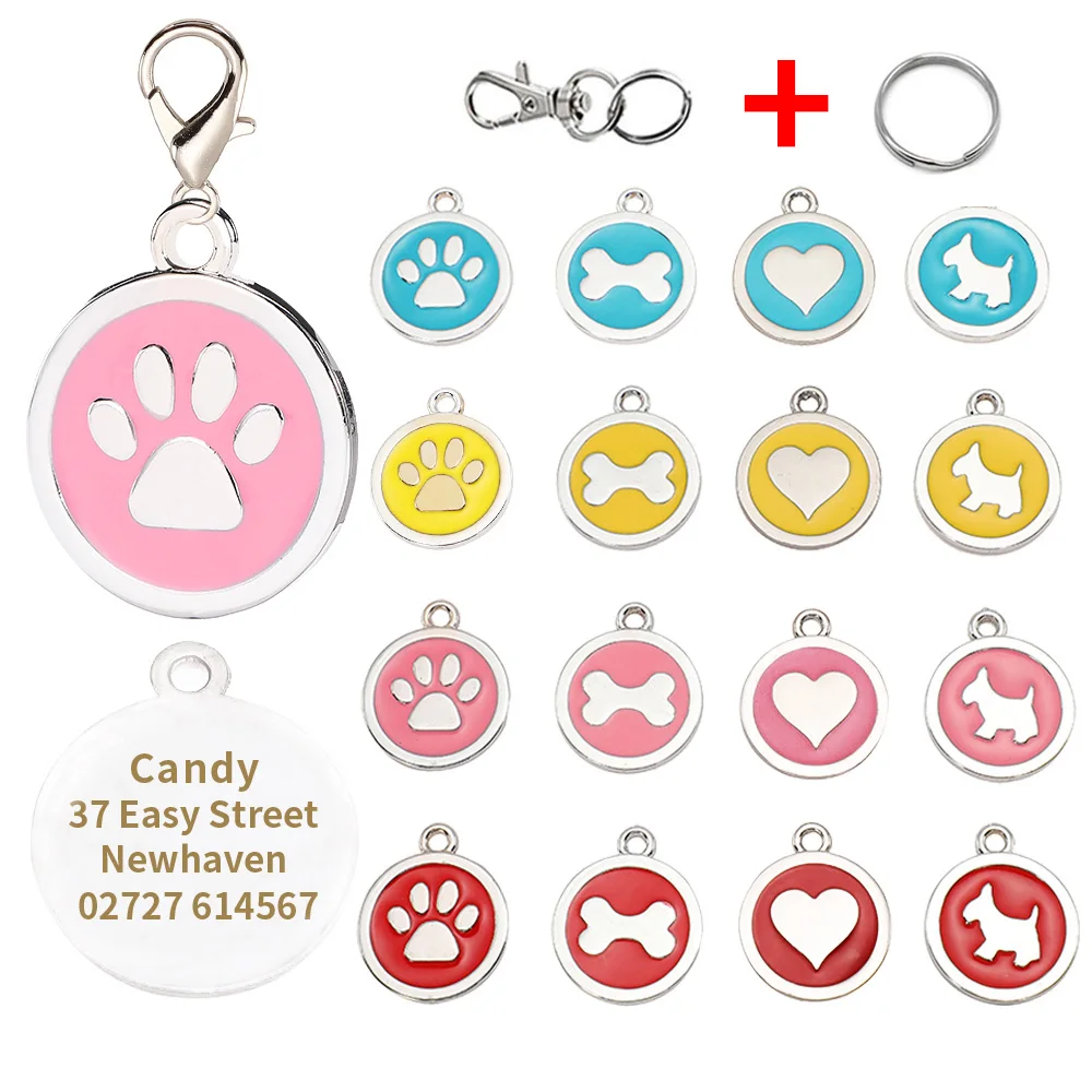 

COZY JOY Custom Personalized Dog Tags Engraved Cat Dog ID Name Collar Tag Pendant Pet Accessories Bone/dog accessories dog tag