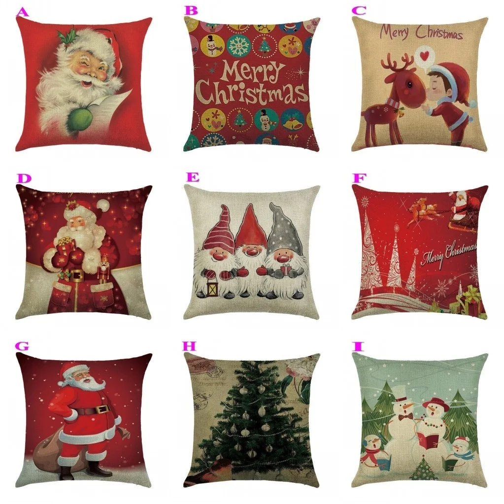 

1PC Christmas Cushion Cover Merry Christmas Decoration for Home Christmas Ornament Navidad Noel Xmas Gifts Happy New Year 2022