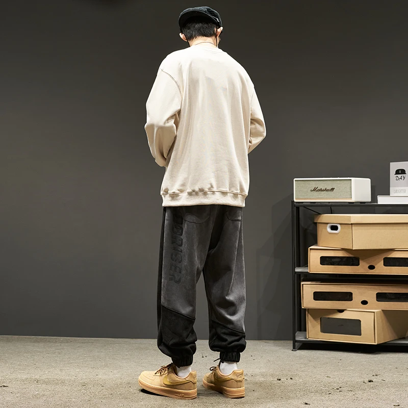 Модные брендовые повседневные брюки для мальчиков зимняя японская мода модные