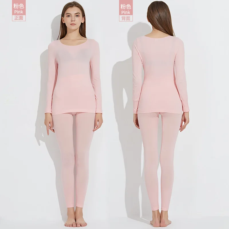 2022 Autumn Winter Thermal Underwear Women's Warm Thermal with Intimates Sexy Ladies Clothes Women Shaped Sets Canotta Donna
