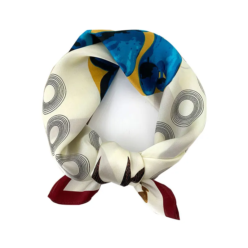 

100% натуральный шелк, квадратные шарфы, Женская бандана, высококачественный платок с принтом, шейный платок, шарф, шали, Пашмина, Женский хидж...