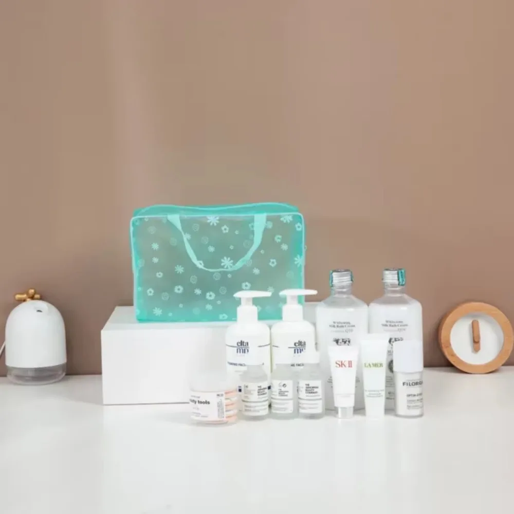 5-цветный водонепроницаемый ПВХ косметический прозрачный органайзер для женщин