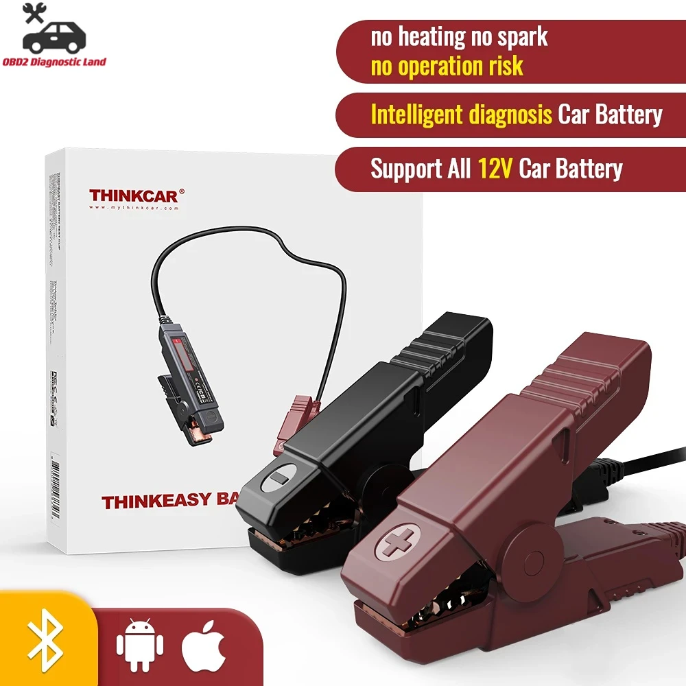 

Новинка THINKCAR Thinkeasy Bluetooth тестер аккумулятора автомобиля 12 В 2000CCA тестер аккумулятора инструмент для зарядки Cricut инструменты для диагностики автомобиля