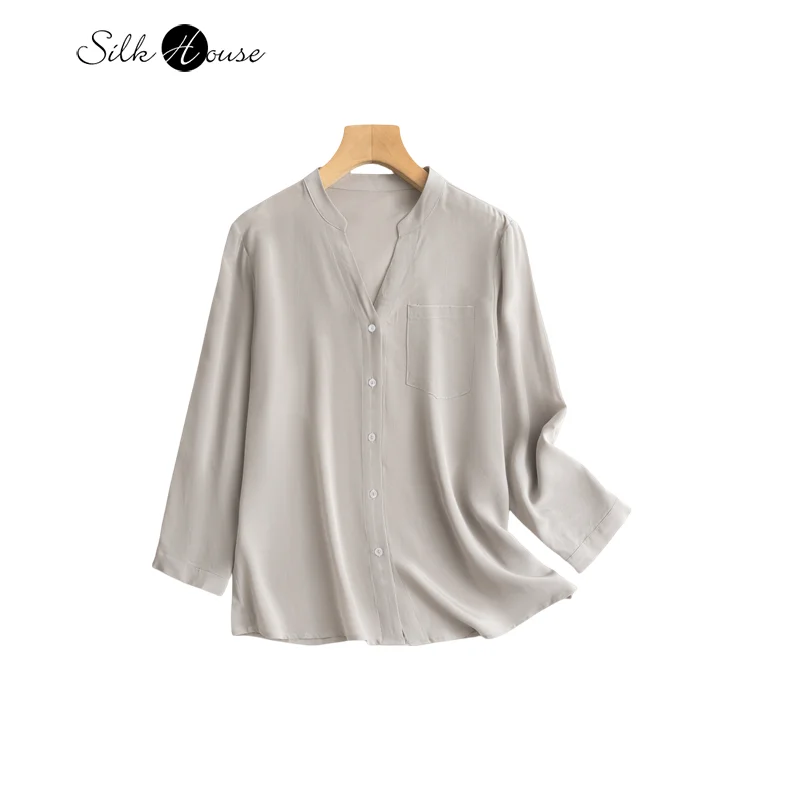 2024 Женская мода осенняя новинка 100% натуральный шелк тутового шелка 03 Crepe De Chine