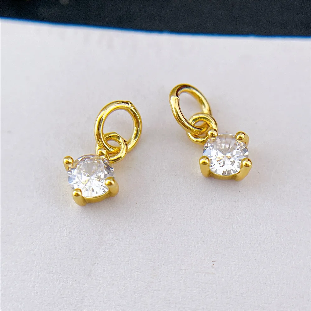 

1PCS High Quality Cupronickel Real 18K Gold Plated Charms Pendants Jewelry Making Supplies Findings Accessories