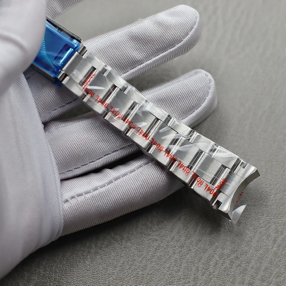 Fine steel 41 watch strap without Logo 21mm stainless steel bracelet steel belt green water ghost submarine log  Fine steel 41 w