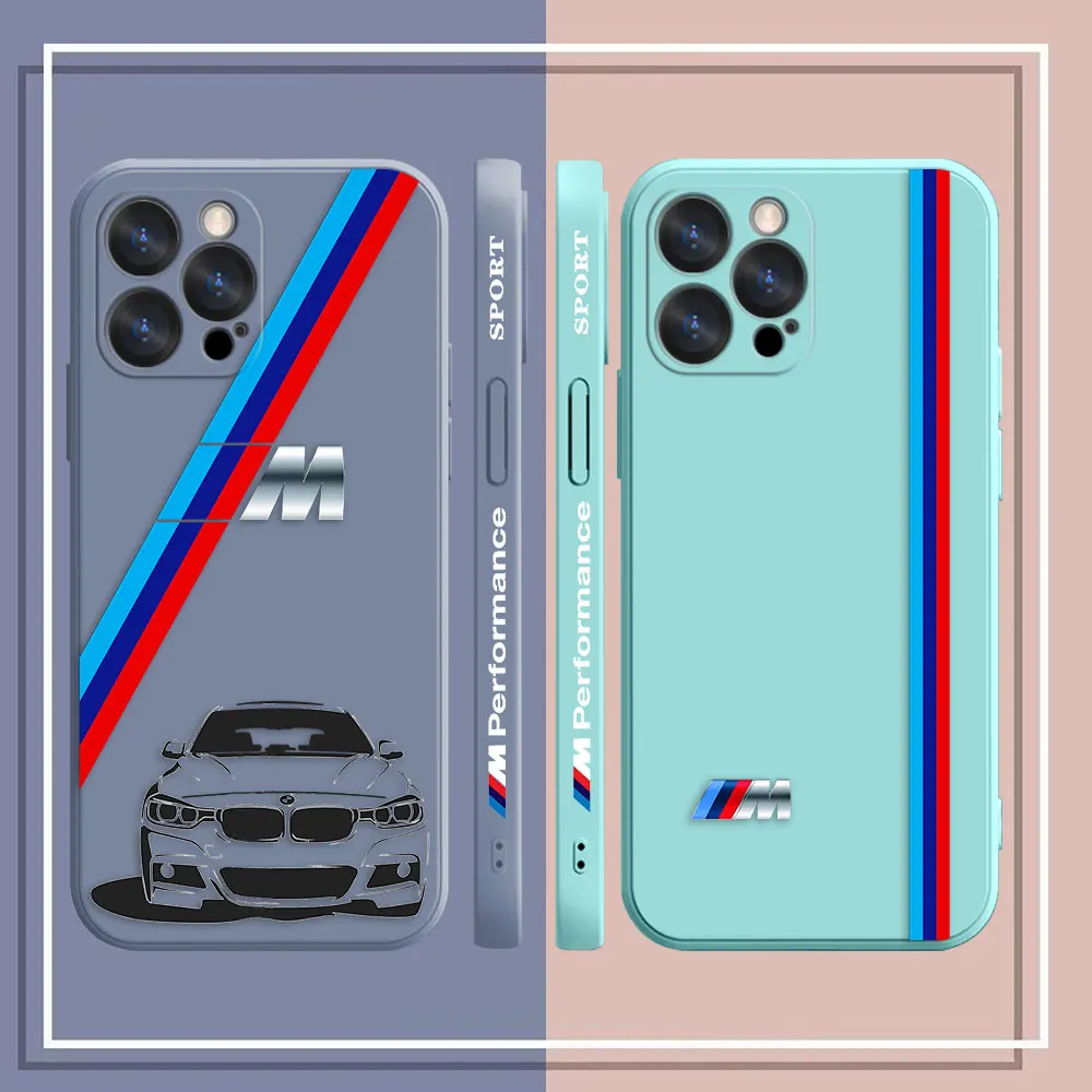 Case For Apple iPhone 14 13 12 11 Pro XS Max Mini X XR SE 7 8 6S Plus Case Funda Cqoue Shell Capa Luxury Sports Car B-BMW Drift