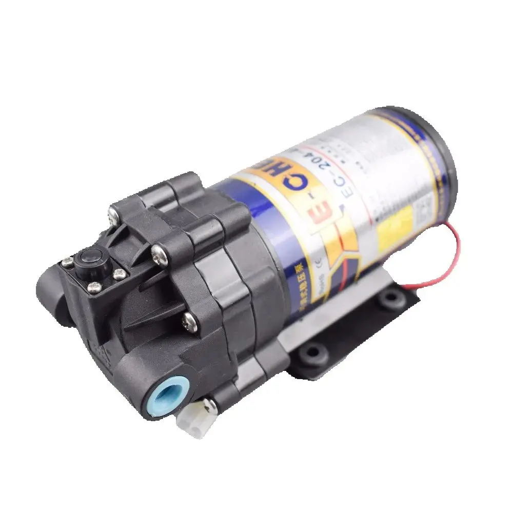 Фото E-Chen EC-204-400A Электрический мембранный насос DC 24 В RO Booster Водяной насос 400GPD 2,5 л/мин @ 70 фунтов на квадратный дюйм на входе 30 фунтов на квадратный дюйм для очистителя воды №1