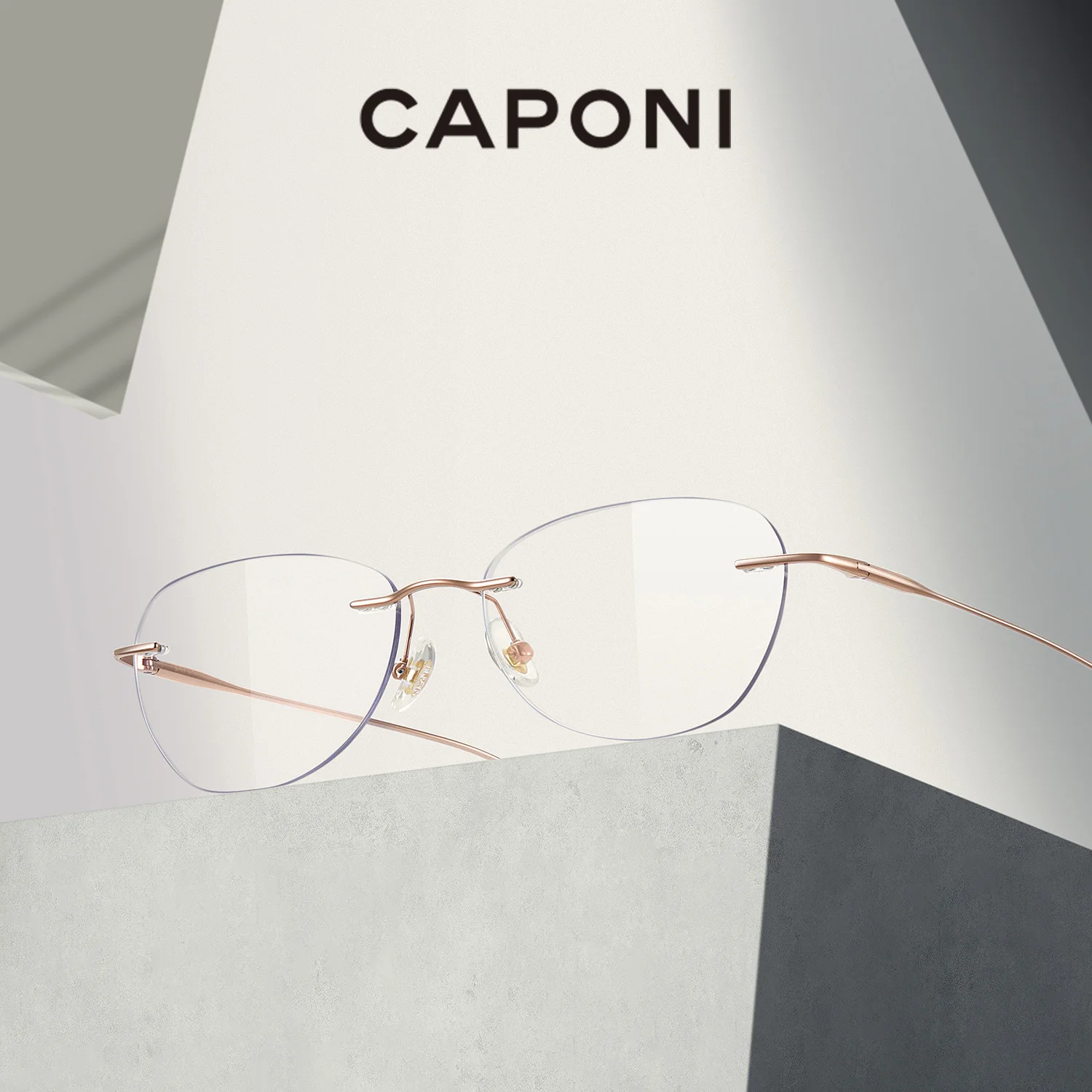 CAPONI безрамные прямоугольные интеллектуальные крутые профессиональные женские