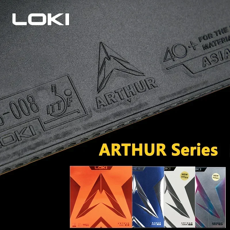 Фото Накладка для настольного тенниса LOKI ARTHUR Europe/Asia China, липкая, атакующая, с жесткой губкой №2