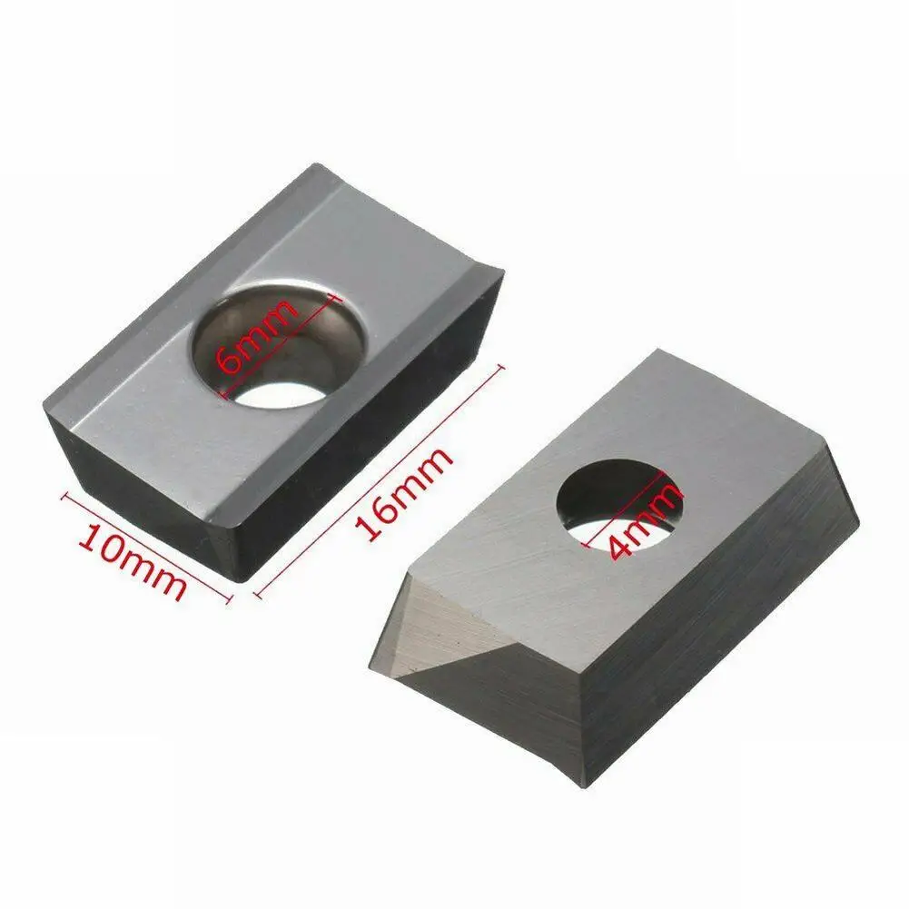 

Brand New Durable Insert Milling Impact Resistance Quality Replacement Semi-finishing Silver H01 High Grip 10pcs