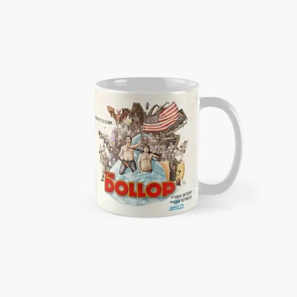 

Классическая кружка с ручкой The Dollop 2014, круглая подарочная посуда для напитков, простой дизайн для фотографирования кофе, чашка с рисунком ч...