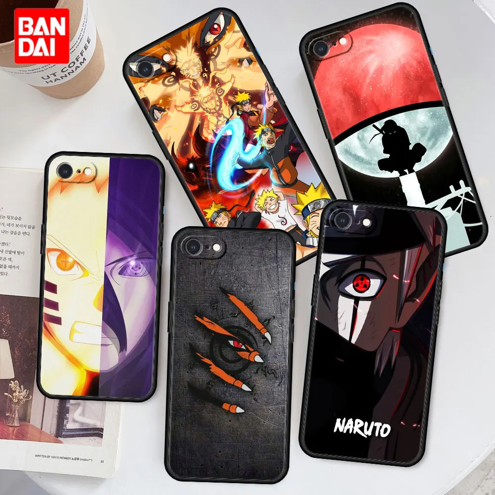 

Sasuke Naruto Uchiha Case for iPhone 6 6s 7 8 X XR XS XS Max SE 2020 Plus 6plus 7plus 8plus Cover Capinha Funda Silicone Black