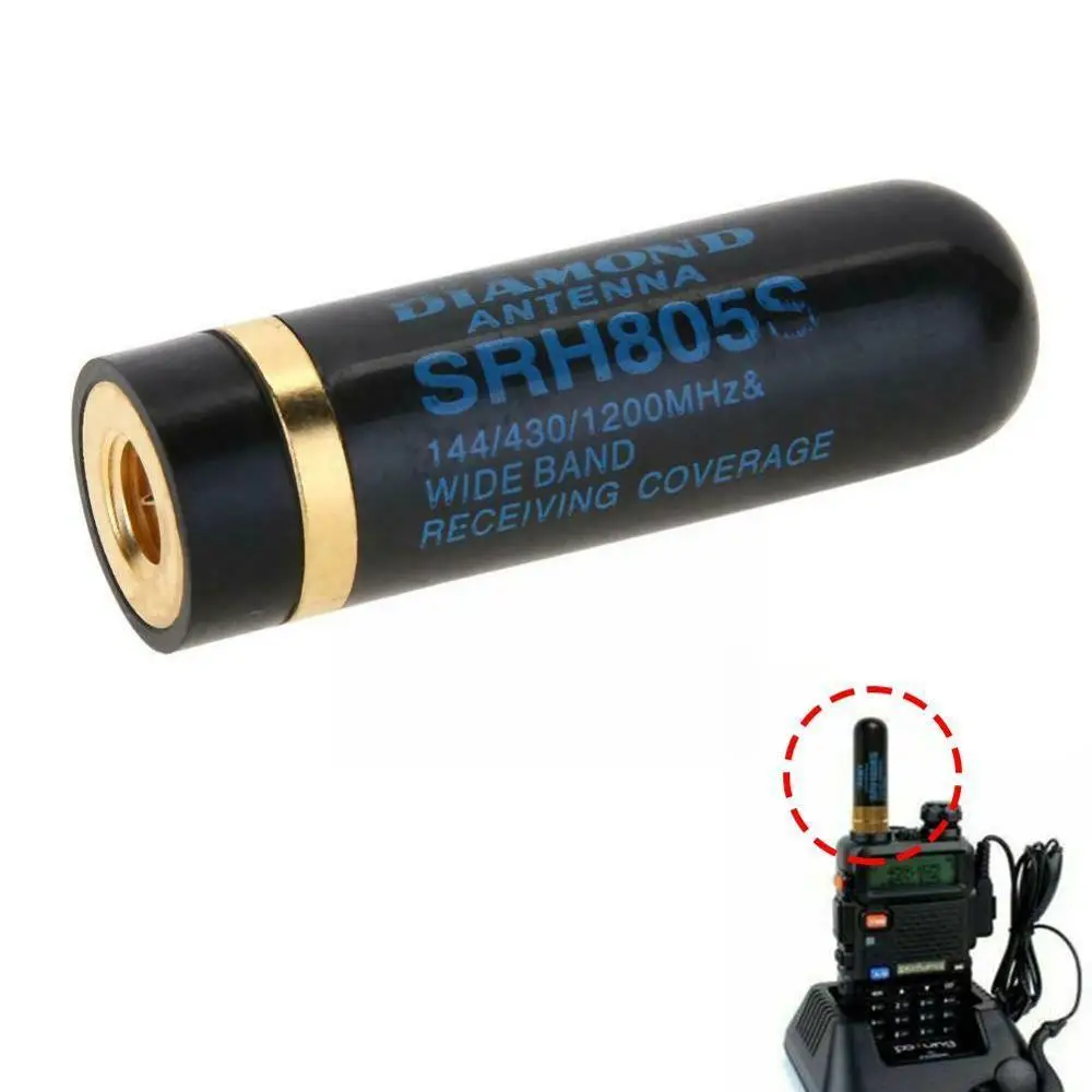 

10 Вт Двухдиапазонная SRH805S Женская антенна для Baofeng SMA-F SMA KGUVD1P UV-5R TGUV2