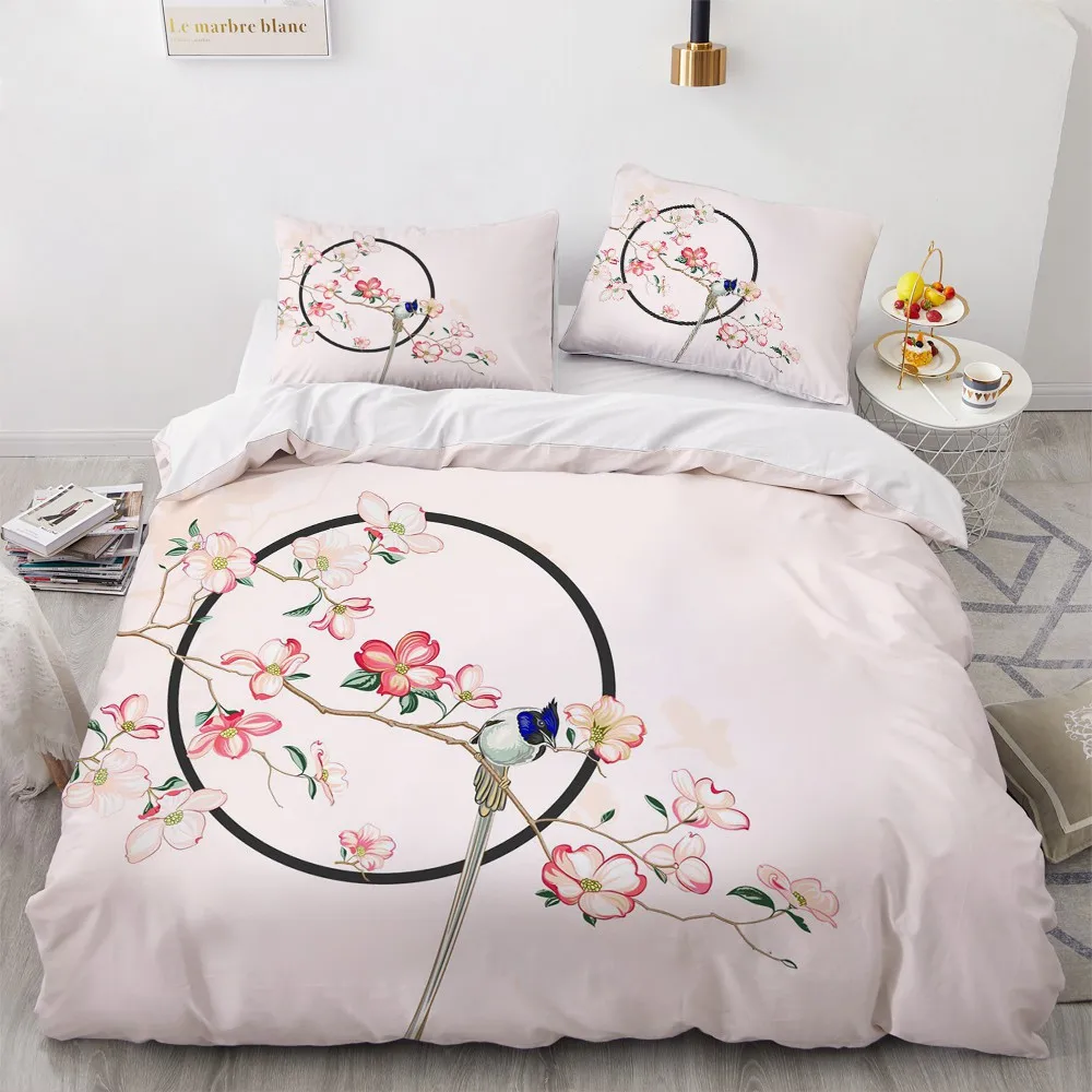 

Комплект постельного белья с цифровым 3D принтом, 140x200 см